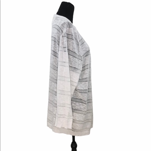 Charter Club 2X White Open Front Cardigan - Picture 2 of 3